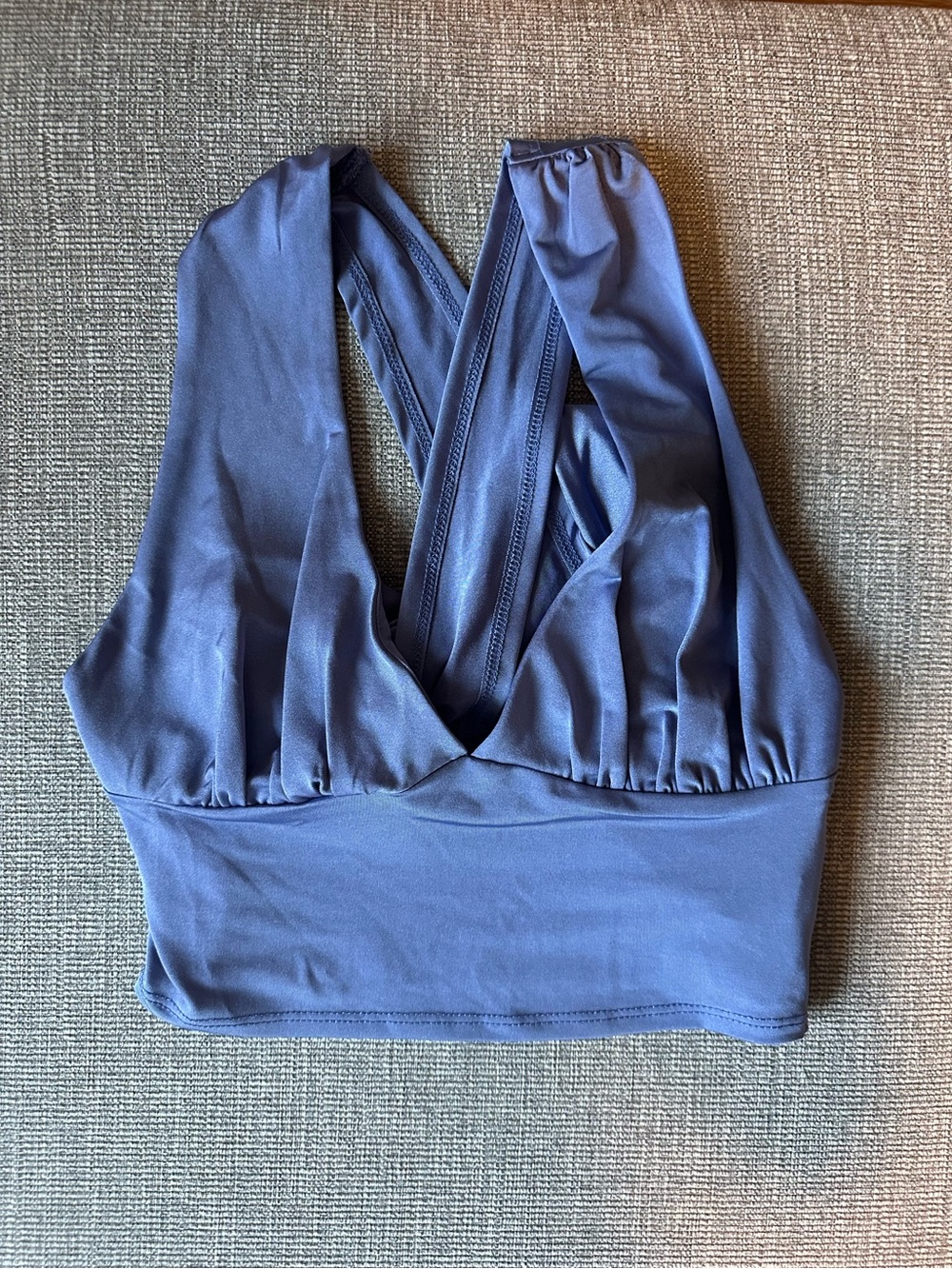 Urban Outfitters Lavender Blue Cross-Back Going Out Top